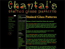 Tablet Screenshot of chantal-stainedglasspatterns.com